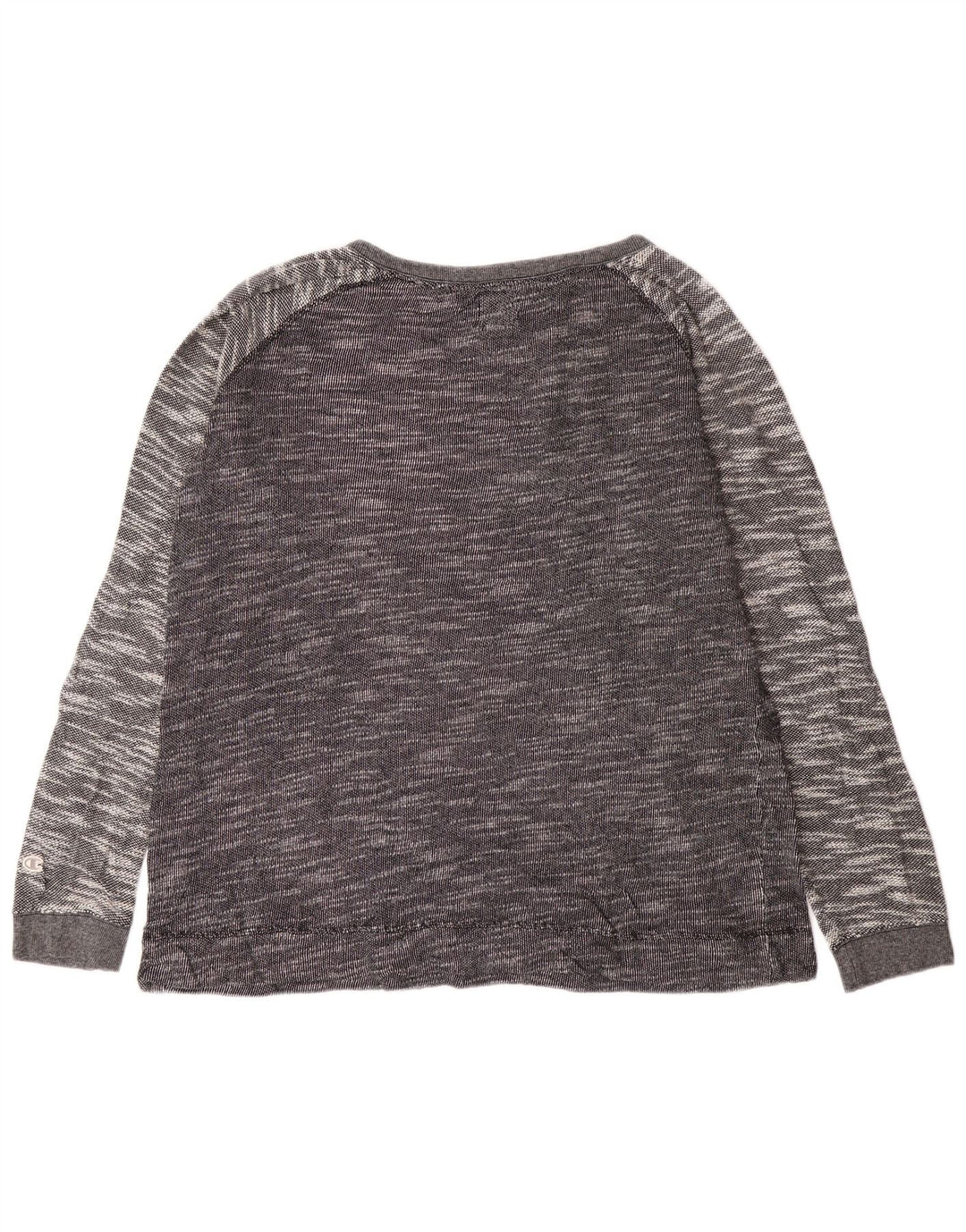 Damska koszulka Champion z długim rękawem, UK 18 XL, szara, nakrapiana bawełna