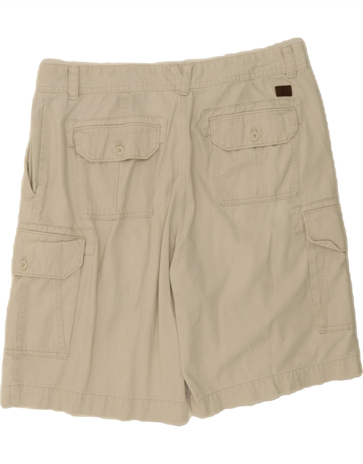 IZOD Mens Cargo Shorts W38 XL Beige Cotton Vintage Izod and Second-Hand Izod from Messina Hembry 