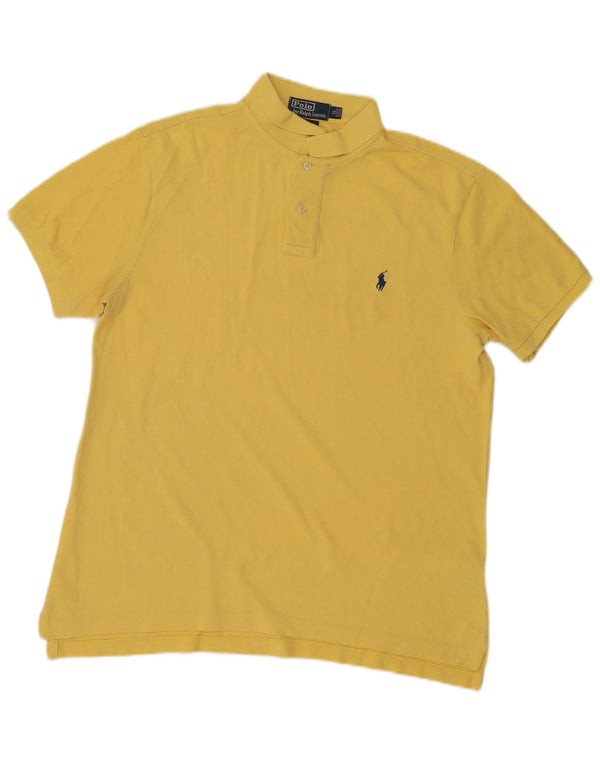 Męska koszulka polo Polo Ralph Lauren XL, żółta bawełna