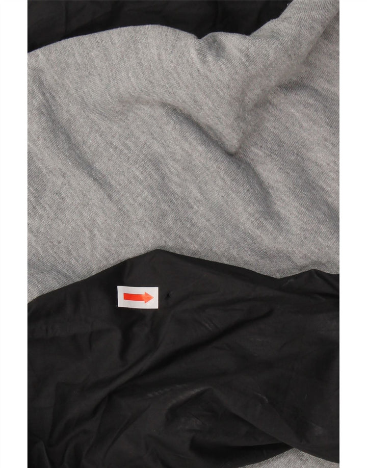 NIKE Mens Dri Fit Sweatshirt Jumper Medium Grey Colourblock Polyester