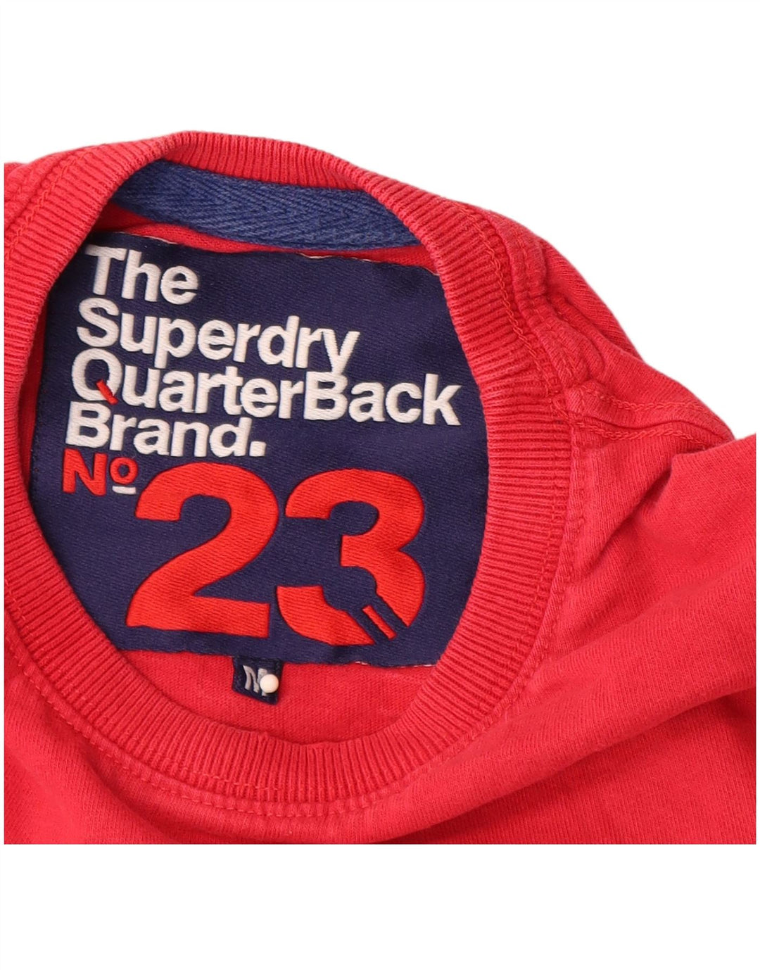 Męska koszulka z grafiką SUPERDRY, bawełniana, średnia czerwona