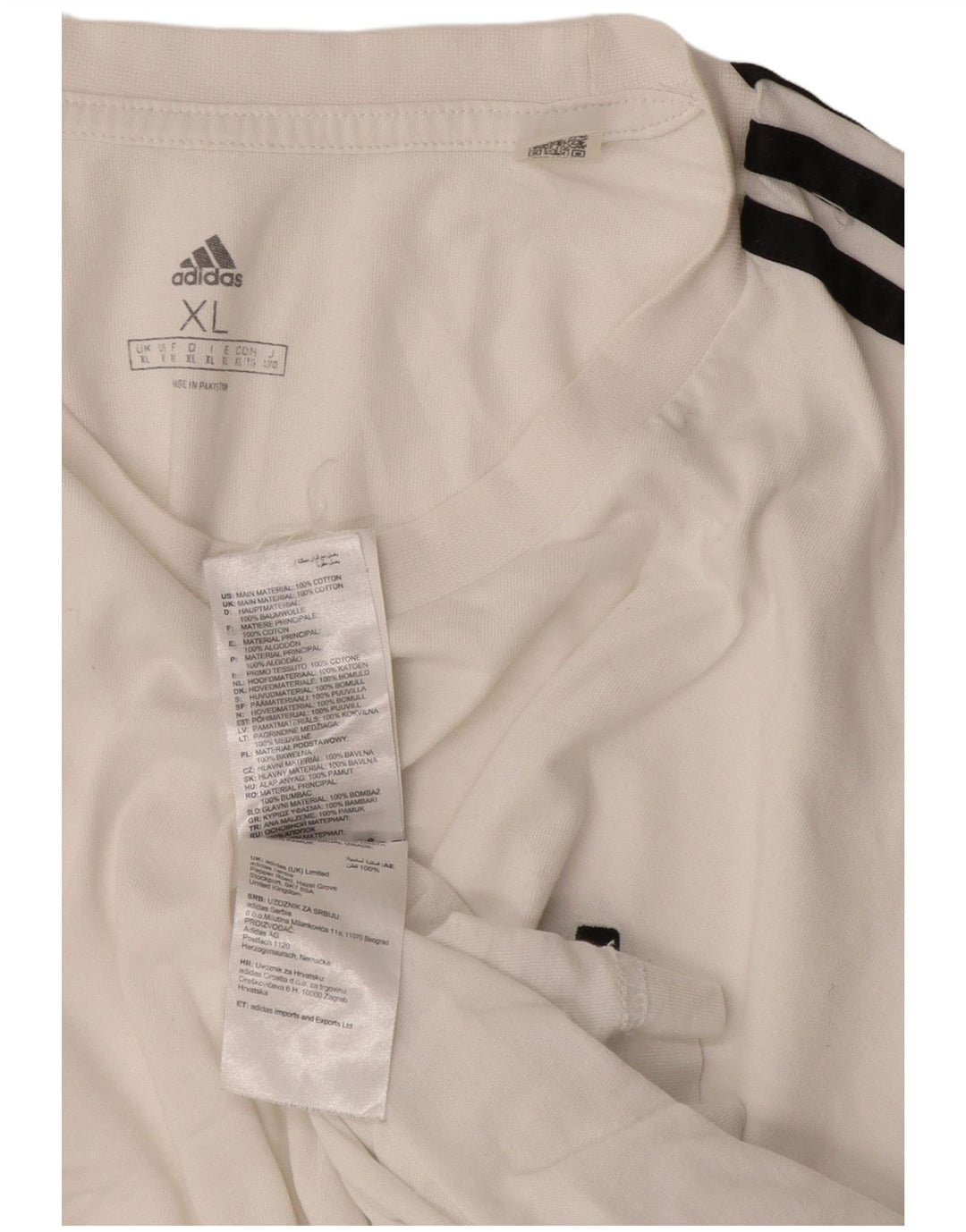 Adidas Męska koszulka Top XL Biała bawełna
