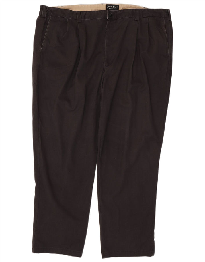 Męskie spodnie chino EDDIE BAUER W48 L31 szara bawełna