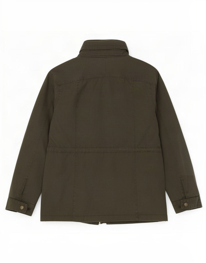 Kurtka damska Fat Face z woskowanej bawełny UK 14, średnia khaki
