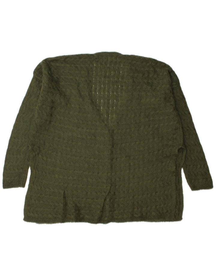 Damski sweter oversize Zara UK 14, średni zielony