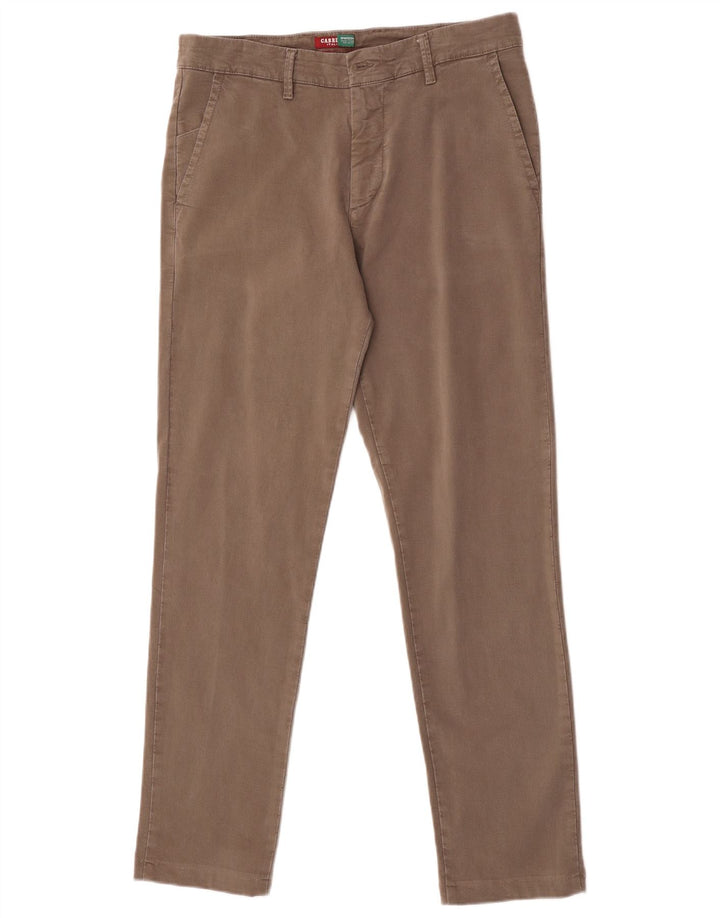 Męskie spodnie typu slim chino Carrera IT 48 Medium W33 L31 Szara bawełna