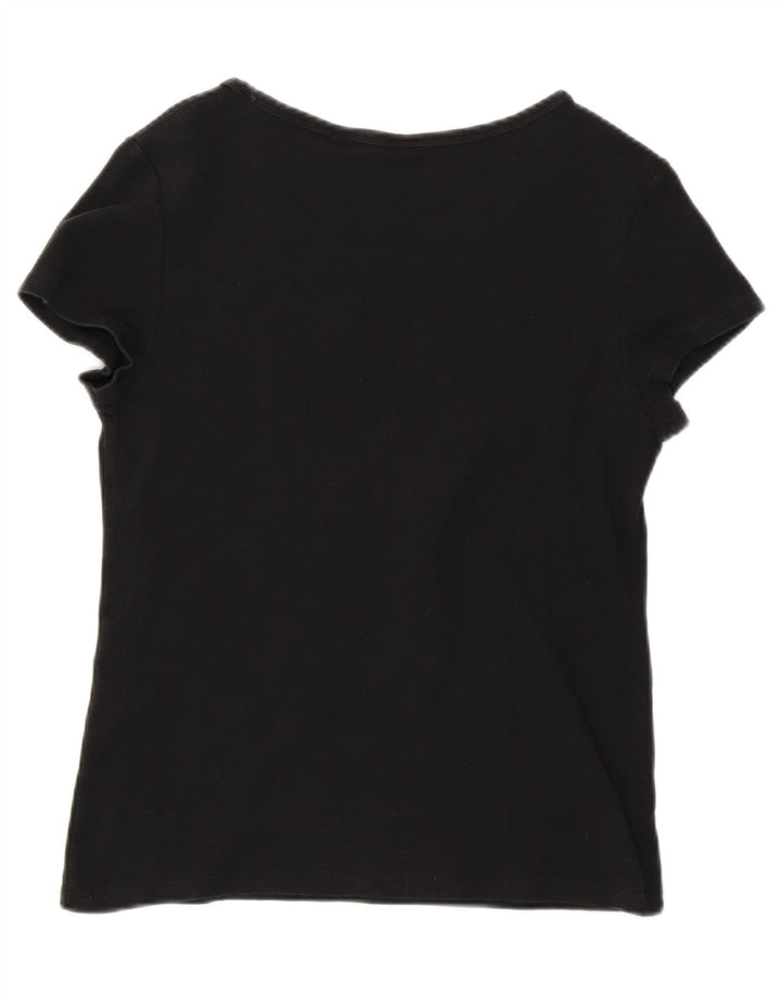 LEVI'S Womens T-Shirt Top UK 14 Large Black Vintage Levi's and Second-Hand Levi's from Messina Hembry 
