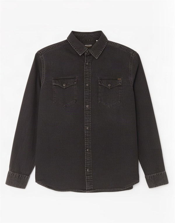 Męska koszula dżinsowa Jack & Jones, duża, czarna, bawełniana