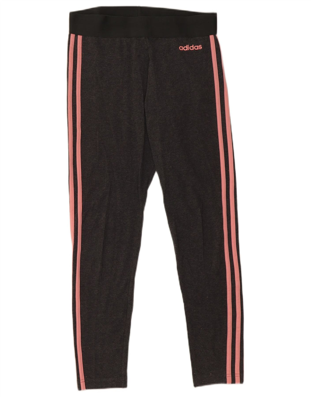 Damskie legginsy Adidas Crop UK 12/14 Średnioszare, bawełniane