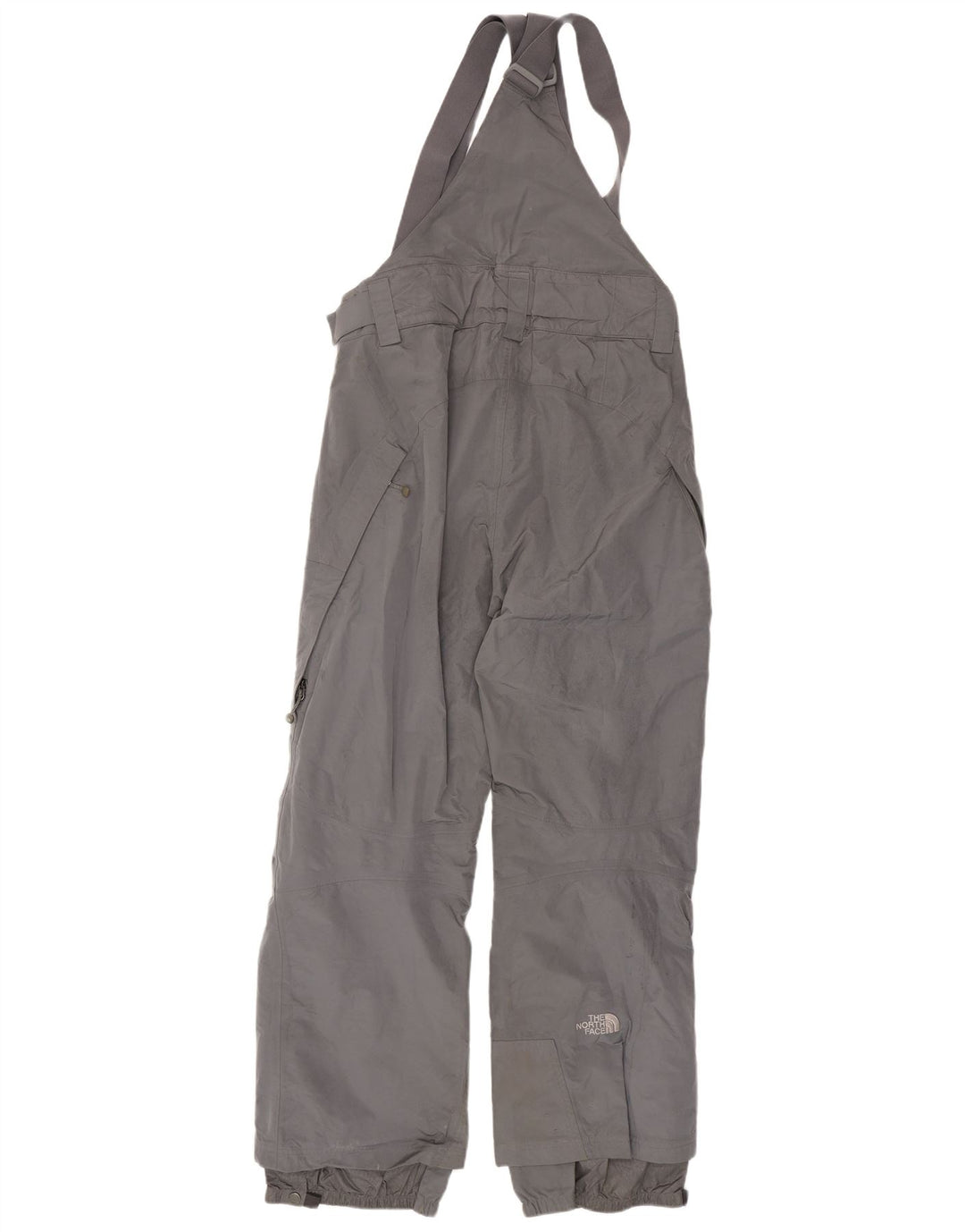 Męskie spodnie narciarskie The North Face Ogrodniczki w kolorze średnioszarym, nylonowym