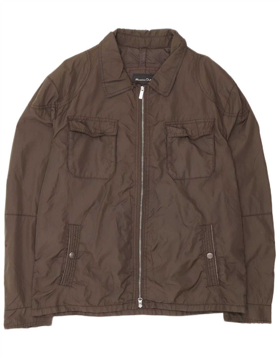 Kurtka męska Massimo Dutti UK 44 2XL, brązowa, nylonowa