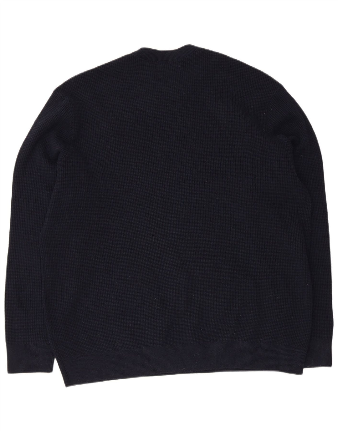 Marks & Spencer Męski sweter z okrągłym dekoltem, 3XL, granatowy, poliester