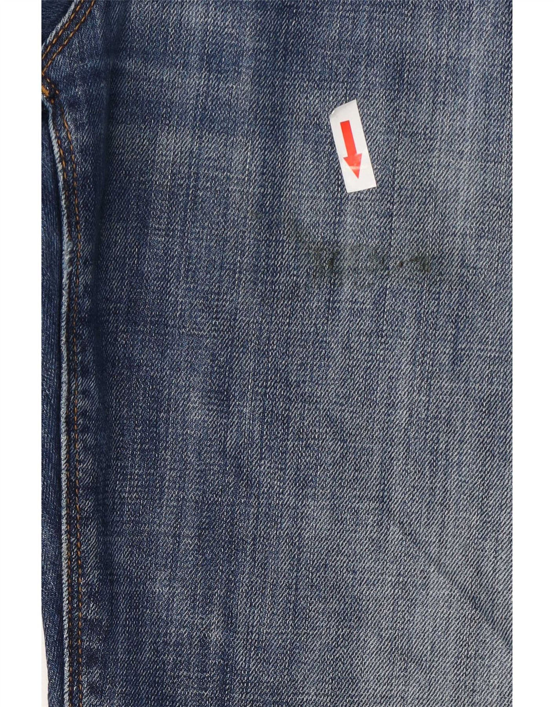Męskie jeansy Tommy Hilfiger w trudnej sytuacji, proste W32 L32, niebieska bawełna