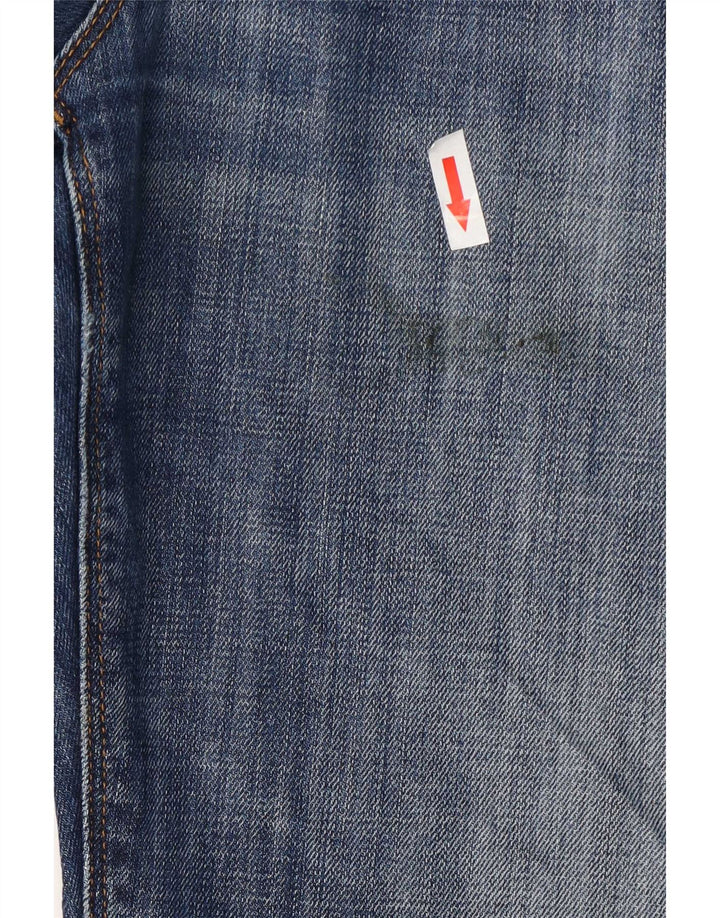 Męskie jeansy Tommy Hilfiger w trudnej sytuacji, proste W32 L32, niebieska bawełna
