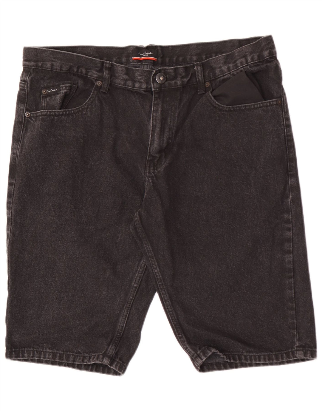 Męskie spodenki jeansowe Pierre Cardin W36, duże, czarne, bawełniane