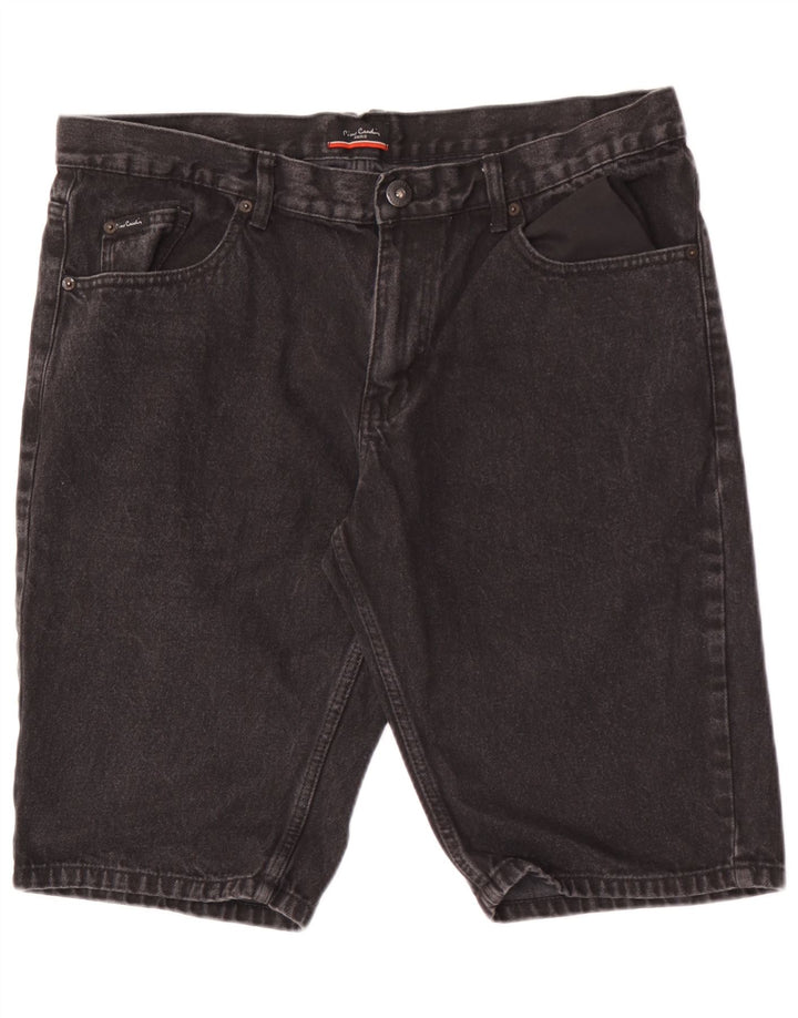 Męskie spodenki jeansowe Pierre Cardin W36, duże, czarne, bawełniane