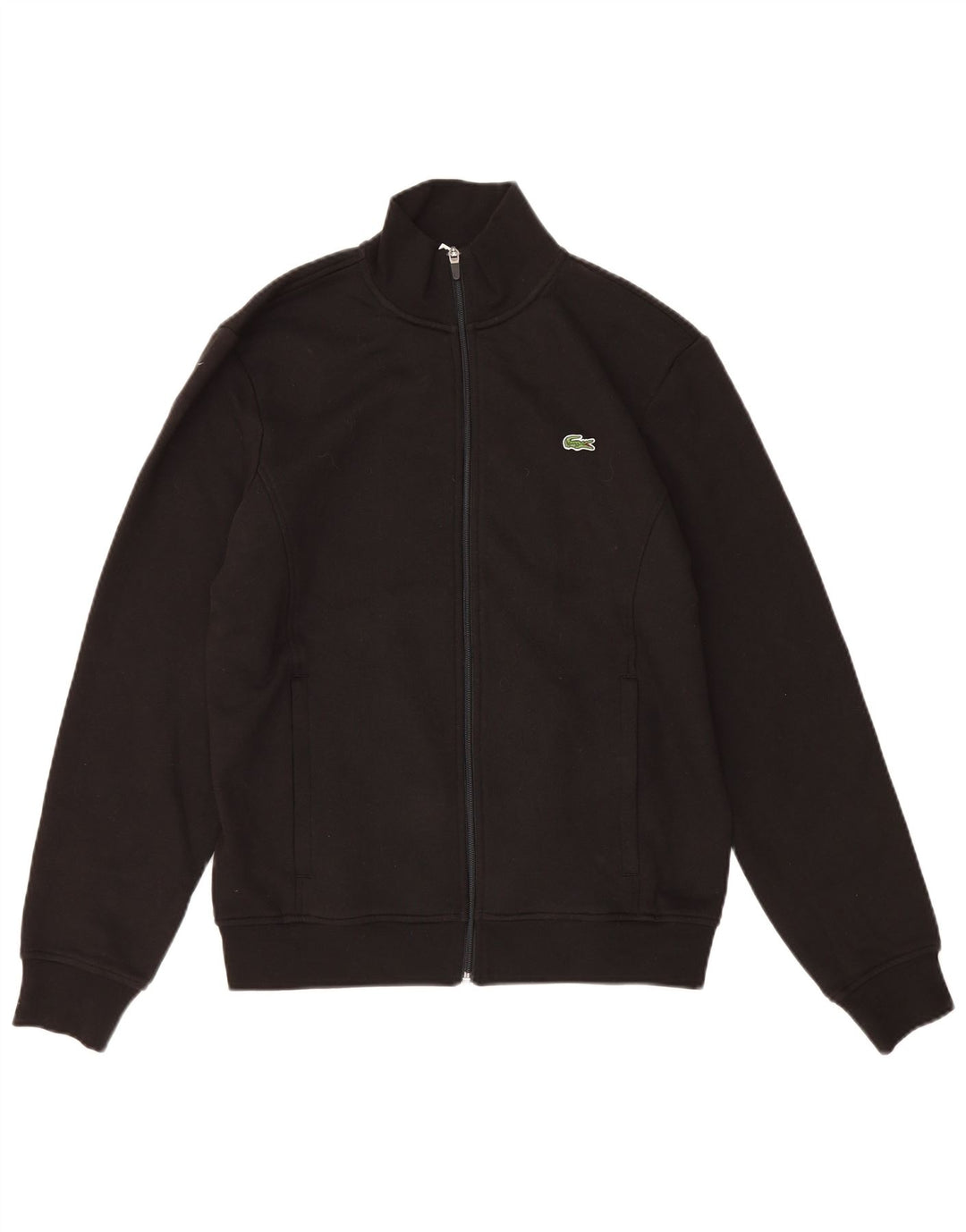 Lacoste Męska bluza dresowa o regularnym kroju, rozmiar 4, średnia czarna bawełna