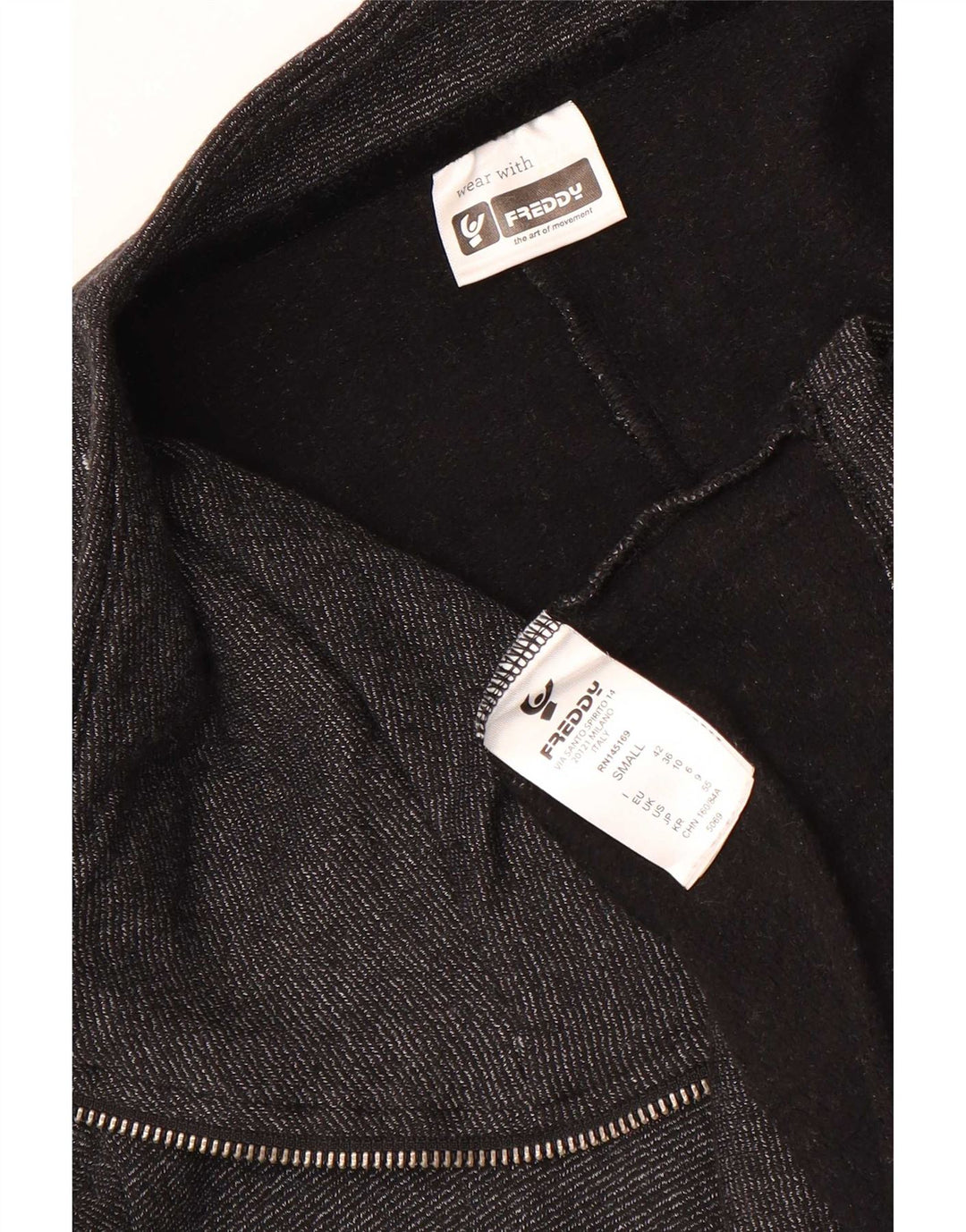 Damska bluza dresowa Freddy Oversize UK 10 Small, szara bawełna