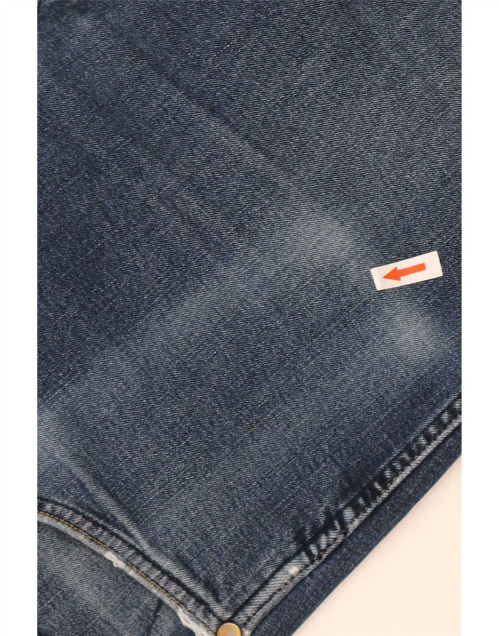 Męskie jeansy Wrangler o prostym kroju W34 L32, niebieska bawełna
