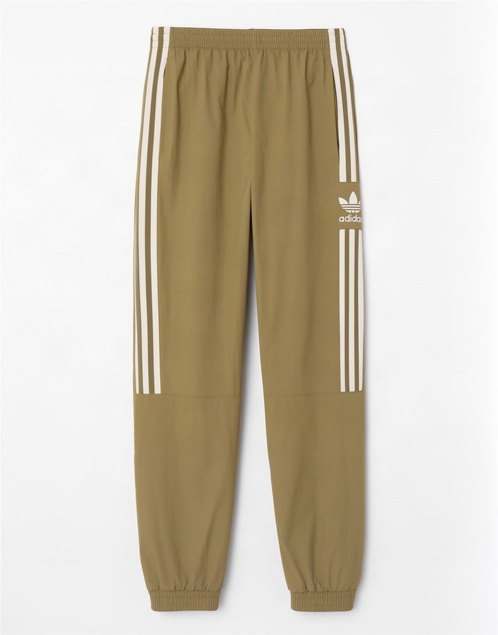 Męskie spodnie dresowe Adidas z grafiką, średnie khaki, poliester