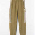 Męskie spodnie dresowe Adidas z grafiką, średnie khaki, poliester