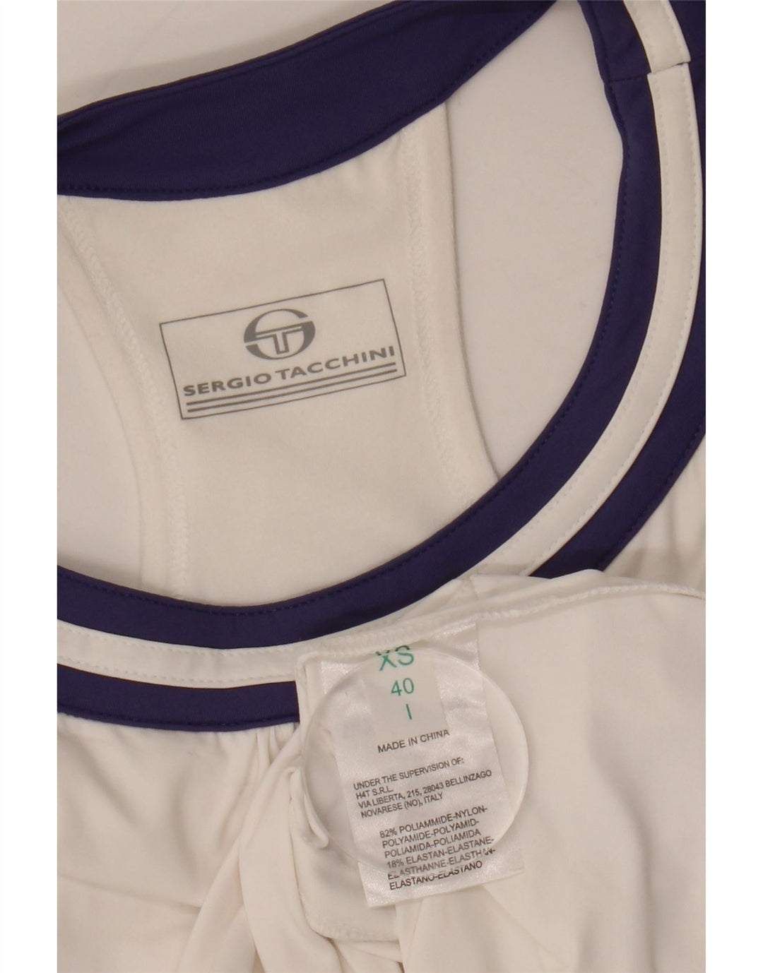 Damska kamizelka Sergio Tacchini UK 4 XS, biały nylon