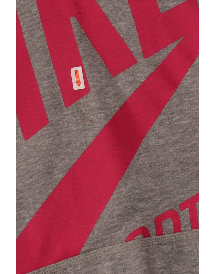 Damski sweter z kapturem NIKE o standardowym kroju, UK 14, średnioszary, bawełniany