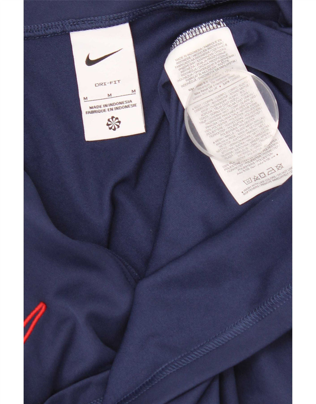 Męski dres Nike Dri Fit z pulowerem, średni granatowy kolor blokowy