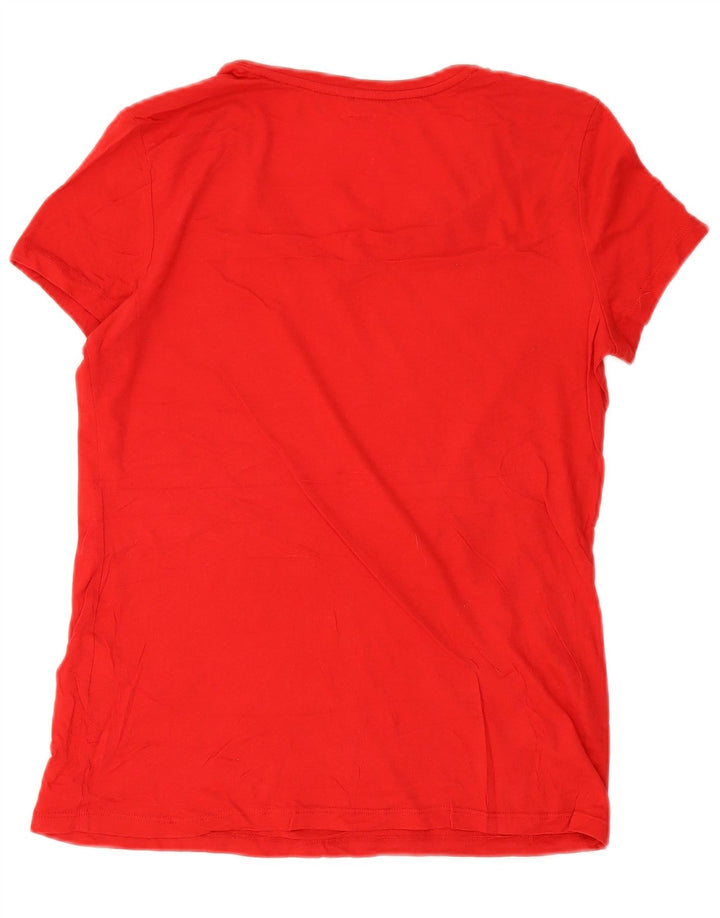 T-shirt damski NAUTICA Top UK 14, średni czerwony, bawełniany