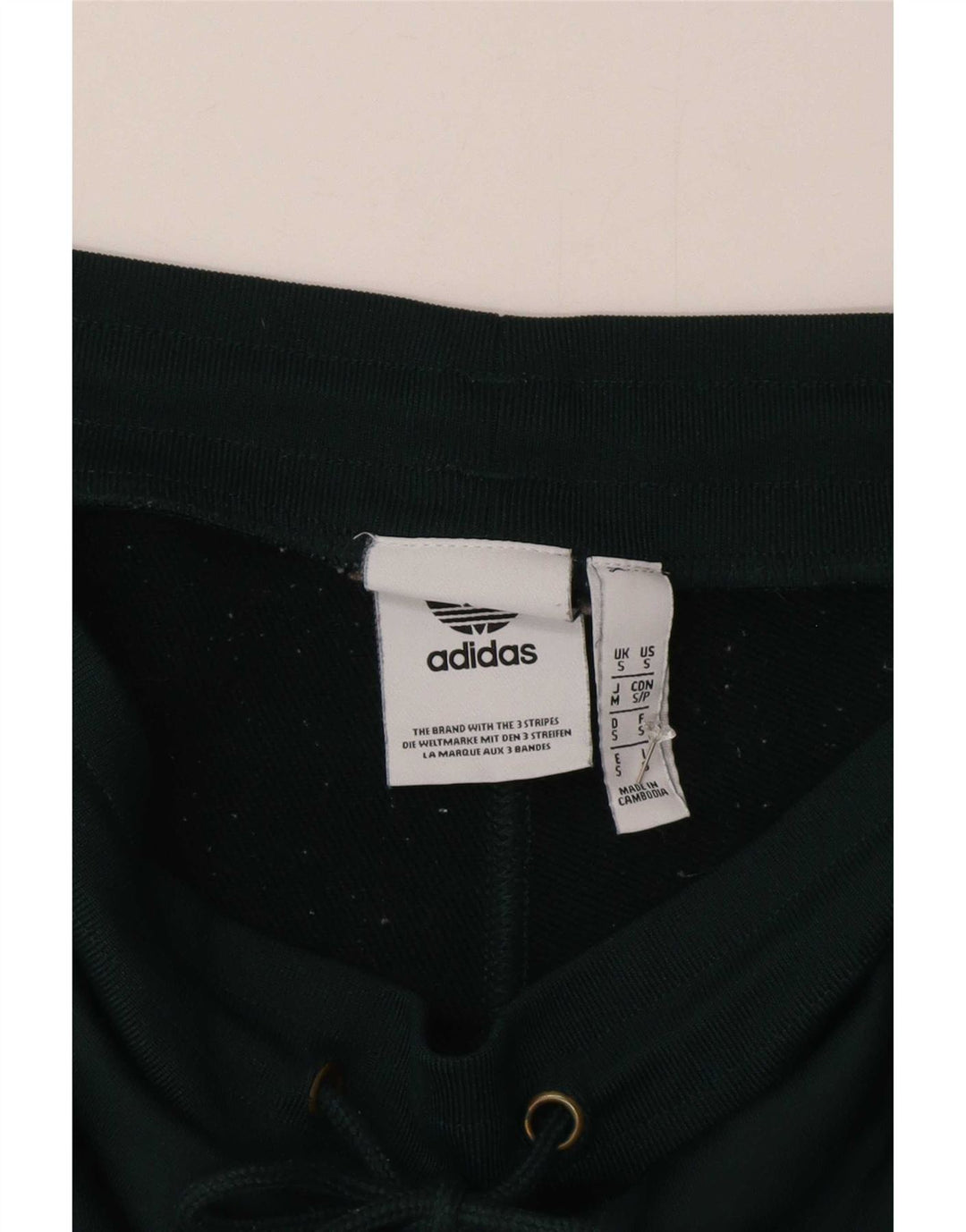 Męskie spodenki sportowe Adidas z grafiką, małe, zielone, z blokami kolorów, poliestrowe