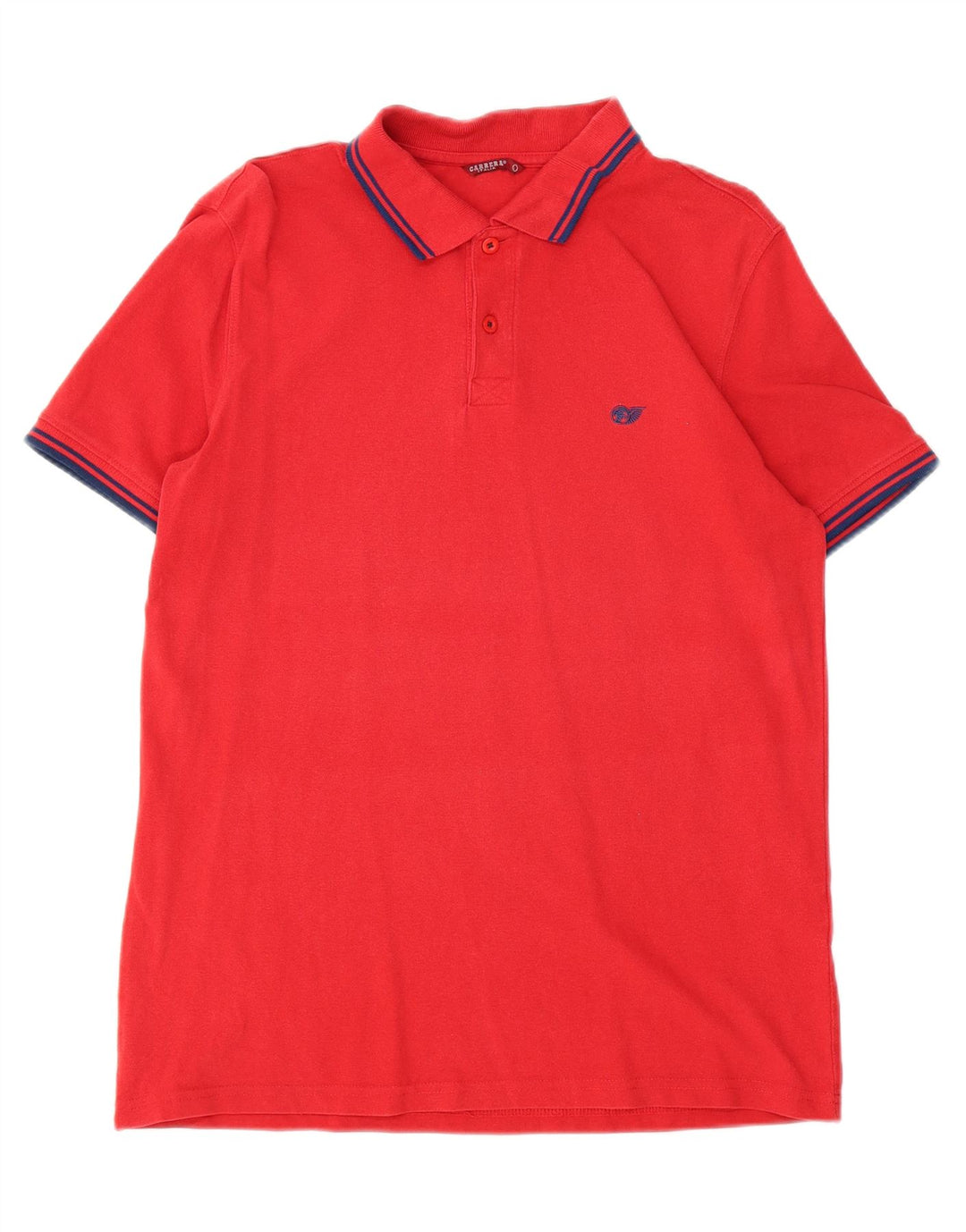 CARRERA Mens Polo Shirt Large Red Cotton Vintage Carrera and Second-Hand Carrera from Messina Hembry 
