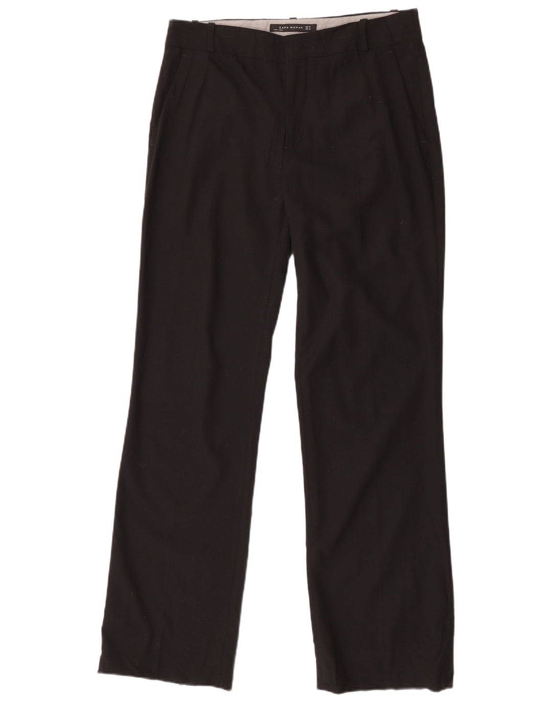 Damskie proste spodnie chino Zara EU 38 Small W28 L31 Czarny poliester