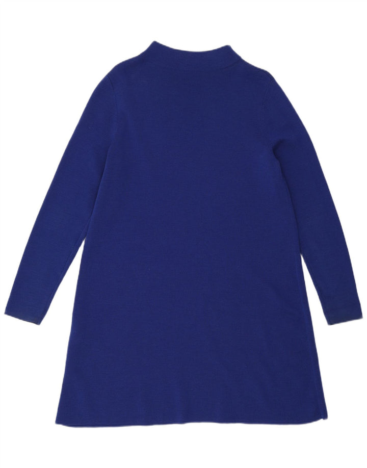 Cos Damska sukienka sweterkowa UK 10 Small Blue Wełna