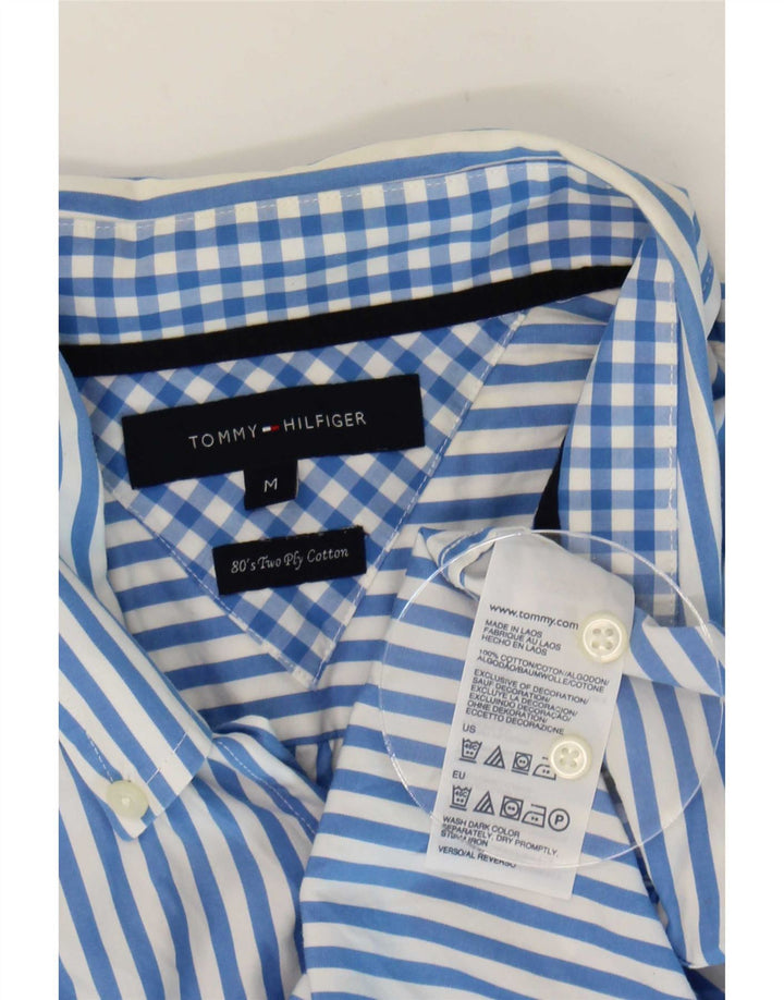 Koszula męska Tommy Hilfiger, bawełniana w średnie niebieskie prążki