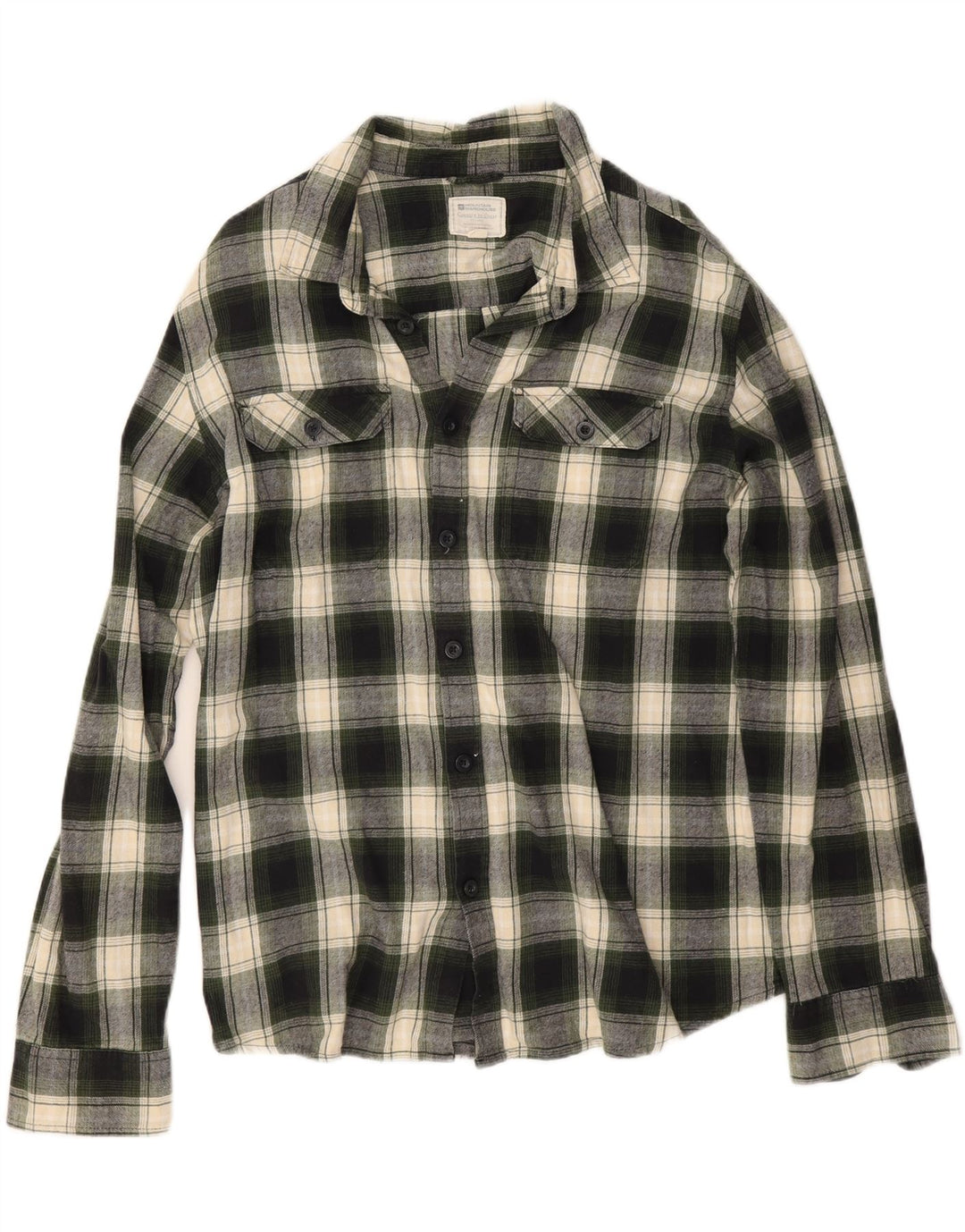 Męska koszula flanelowa Mountain Warehouse XL, bawełniana w zieloną kratkę