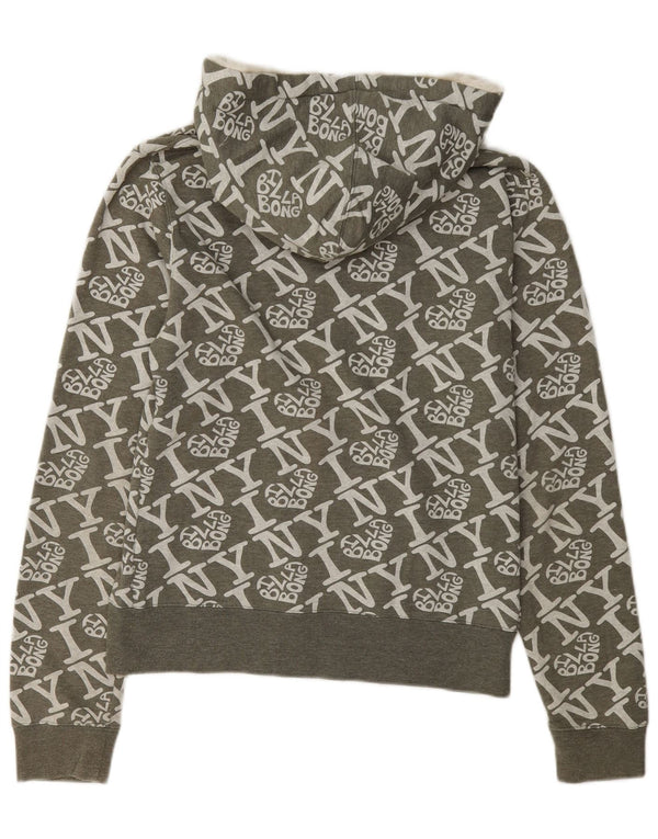 Damski sweter z kapturem i zamkiem błyskawicznym Billabong UK 18 XL, zielony, bawełniany