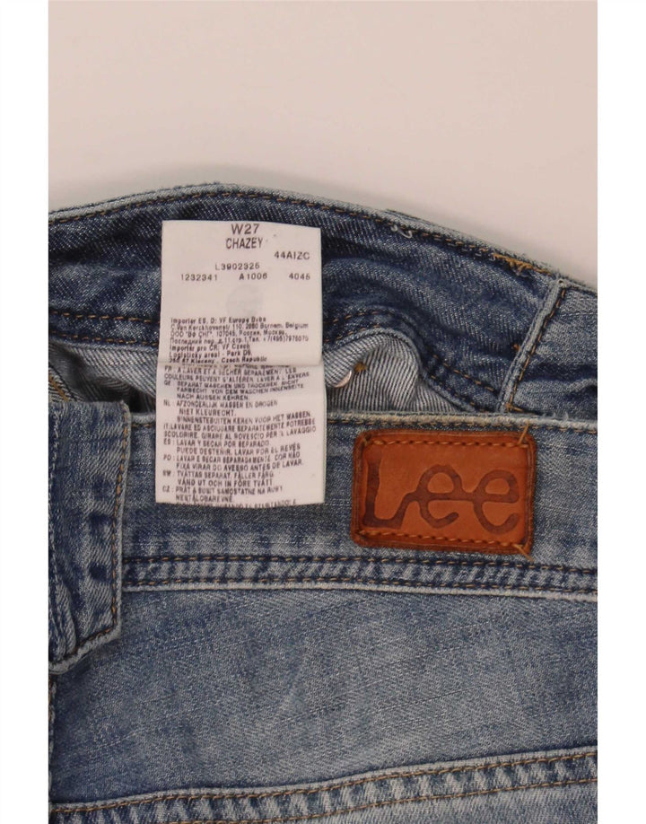 Damskie spodenki jeansowe Lee Chazey Cargo W27 Małe, niebieskie, bawełniane