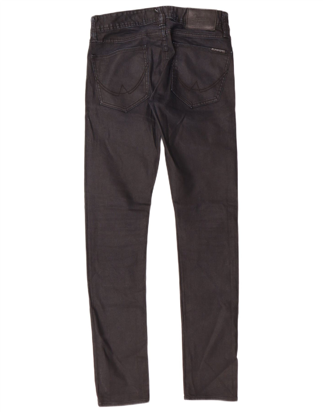 Damskie jeansy skinny Superdry W28 L32, czarne, bawełniane, klasyczne