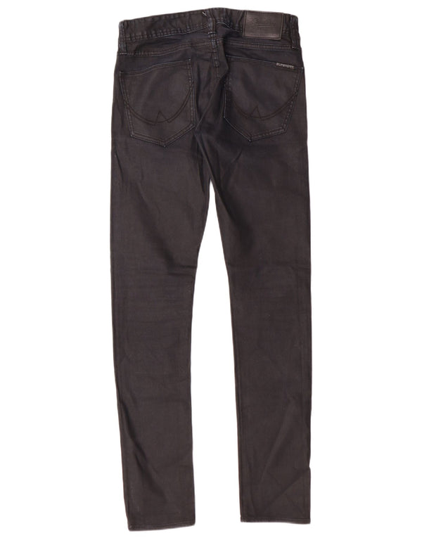 Damskie jeansy skinny Superdry W28 L32, czarne, bawełniane, klasyczne