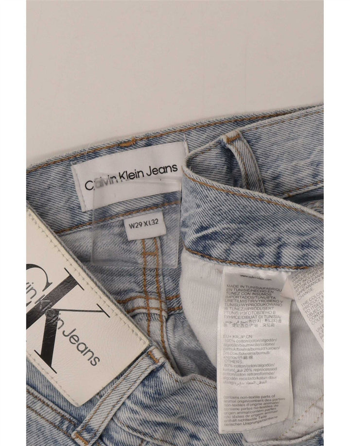 Męskie proste dżinsy Calvin Klein W29 L32 Niebieskie bawełniane