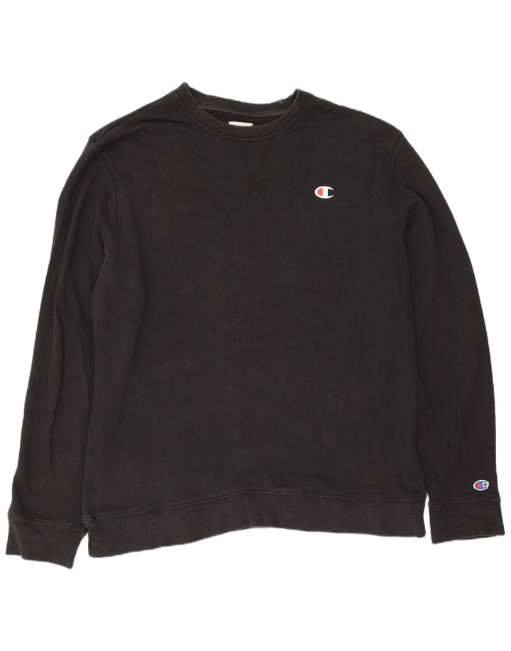 Bluza męska Champion, duża, czarna, bawełniana