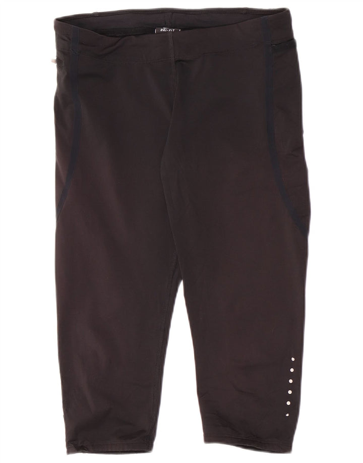 Damskie legginsy Nike Capri UK 8, małe czarne