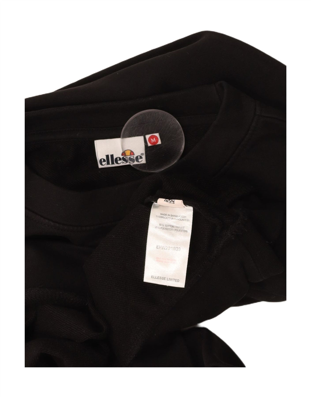 Damski sweter oversize z grafiką ELLESSE UK 14, średni czarny