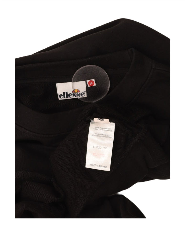 Damski sweter oversize z grafiką ELLESSE UK 14, średni czarny