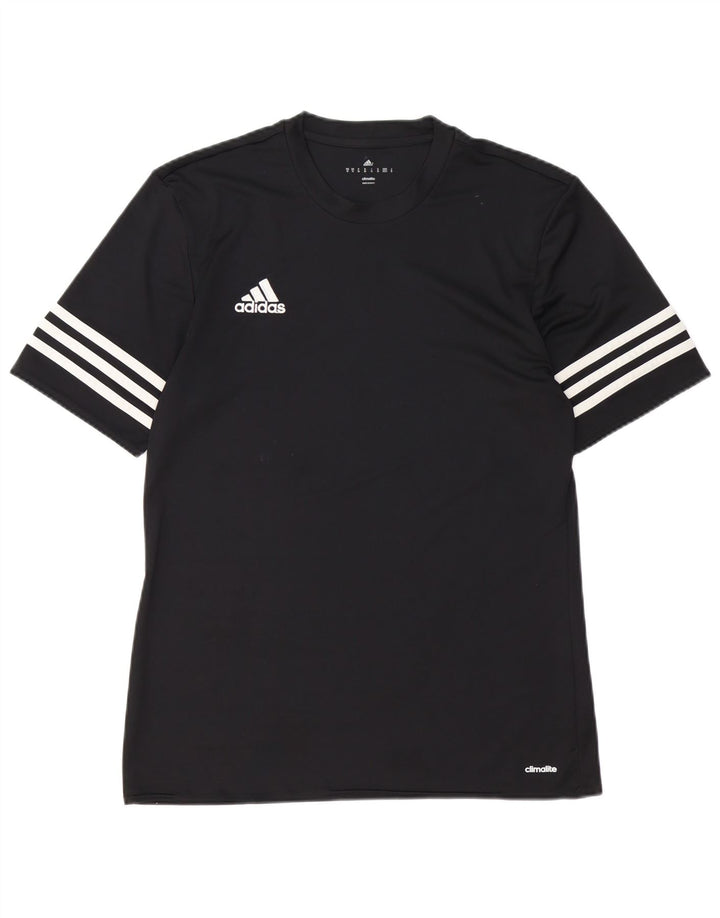 Męska koszulka Adidas Climalite Top, średni czarny poliester