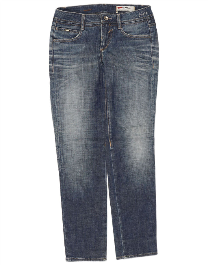 Damskie jeansy Gas W28 L29 Niebieskie bawełniane