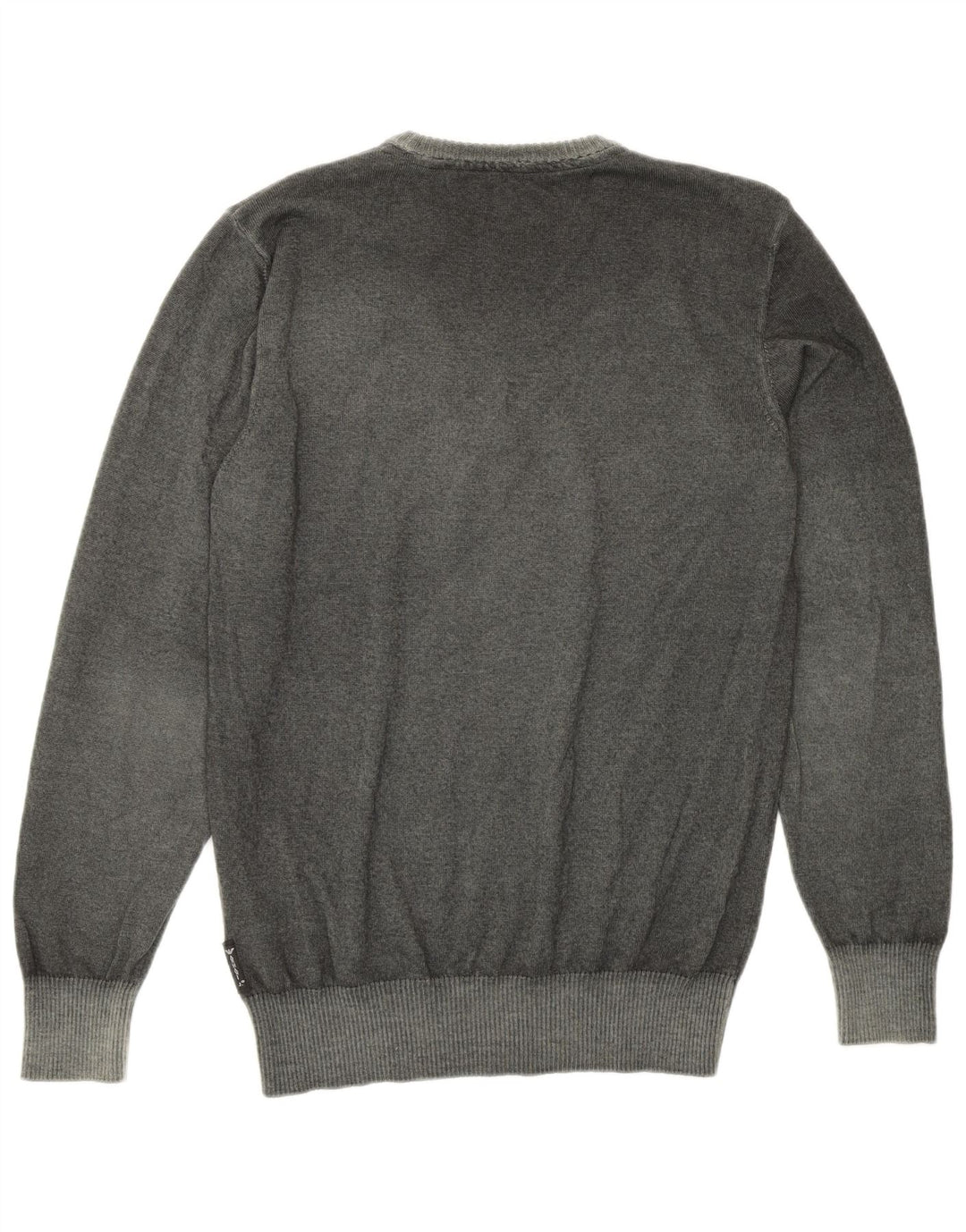 Męski sweter z okrągłym dekoltem Armani, średnio zielony, nowa wełna