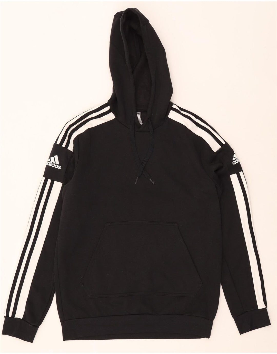 Męska bluza z kapturem Adidas, średnia czarna bawełna