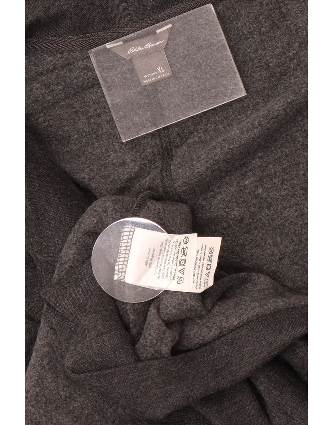Damski sweter oversize Eddie Bauer z długim rękawem, UK 18 XL, szary