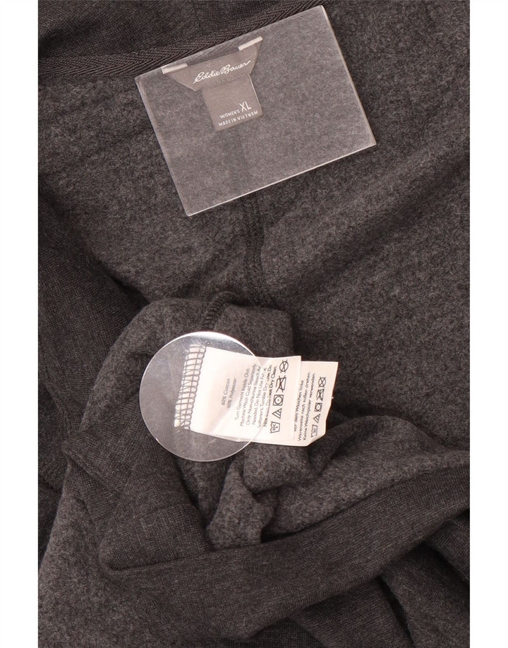 Damski sweter oversize Eddie Bauer z długim rękawem, UK 18 XL, szary